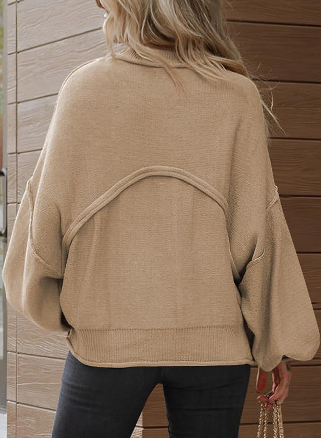 ランタンプルオーバーセーター