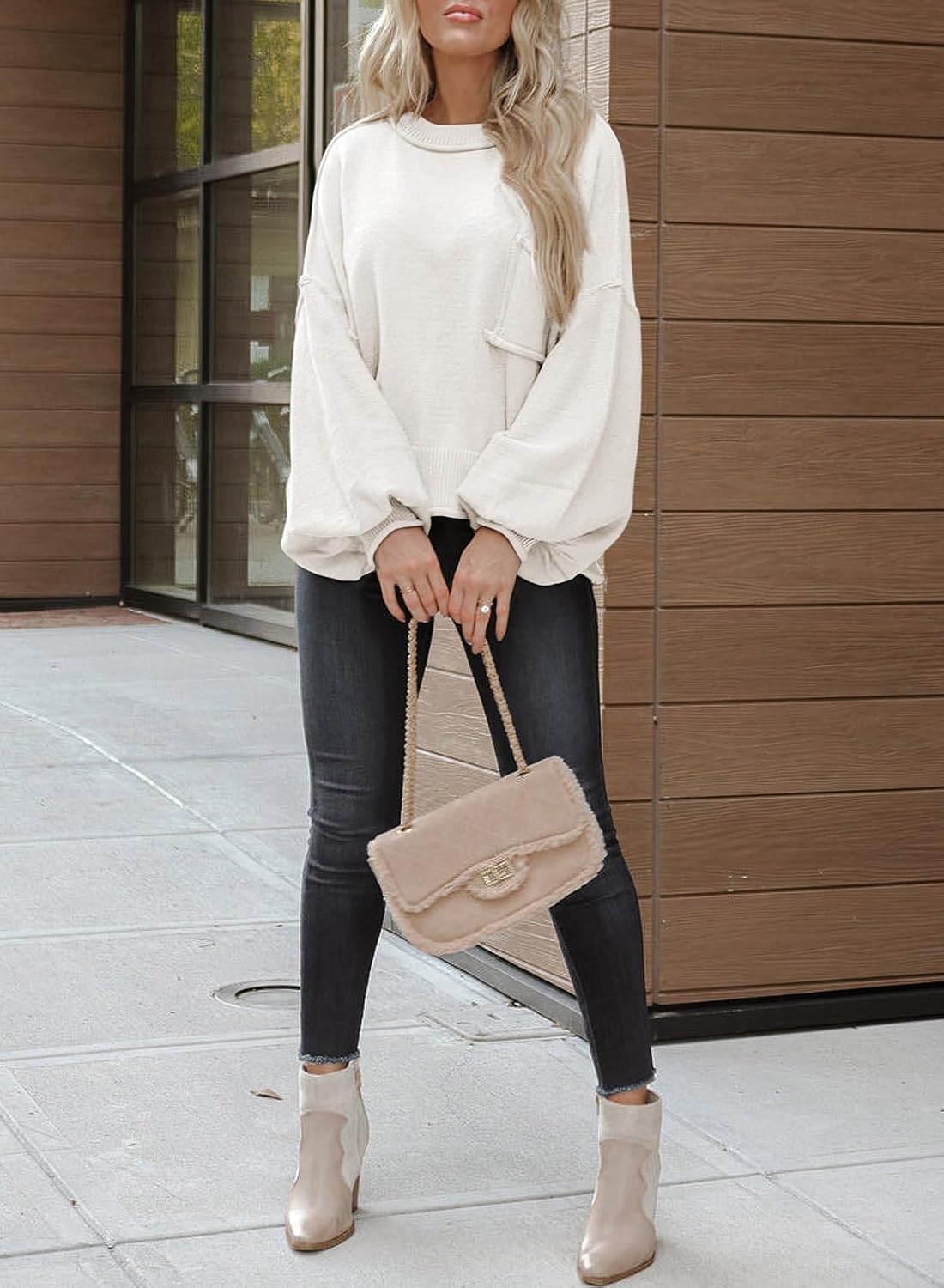 ランタンプルオーバーセーター