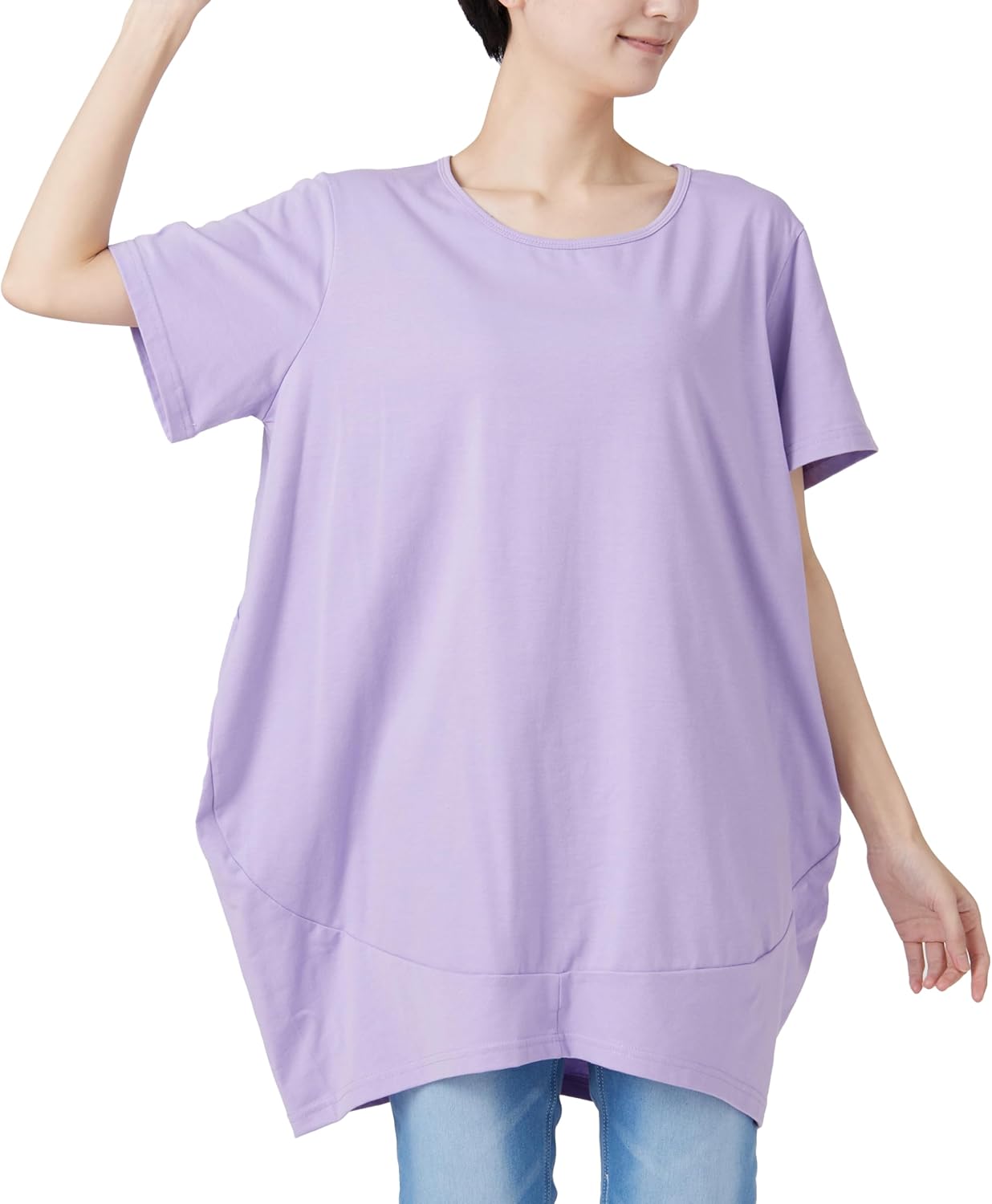 コクーンチュニックドレス