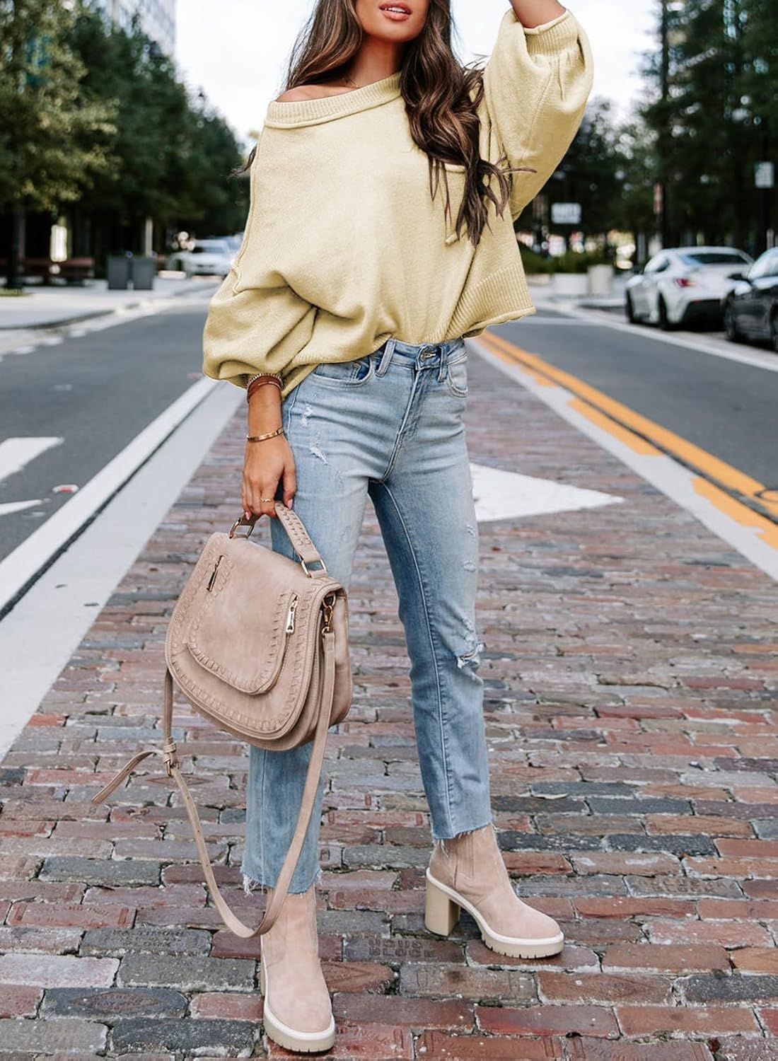 ランタンプルオーバーセーター