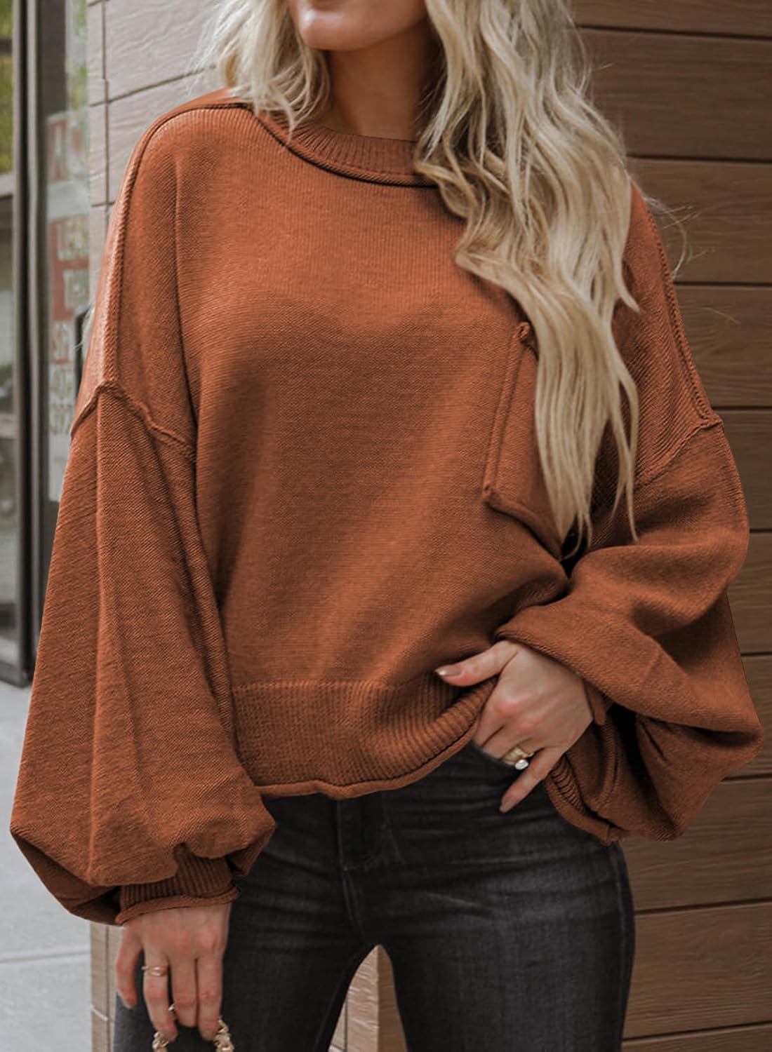 ランタンプルオーバーセーター