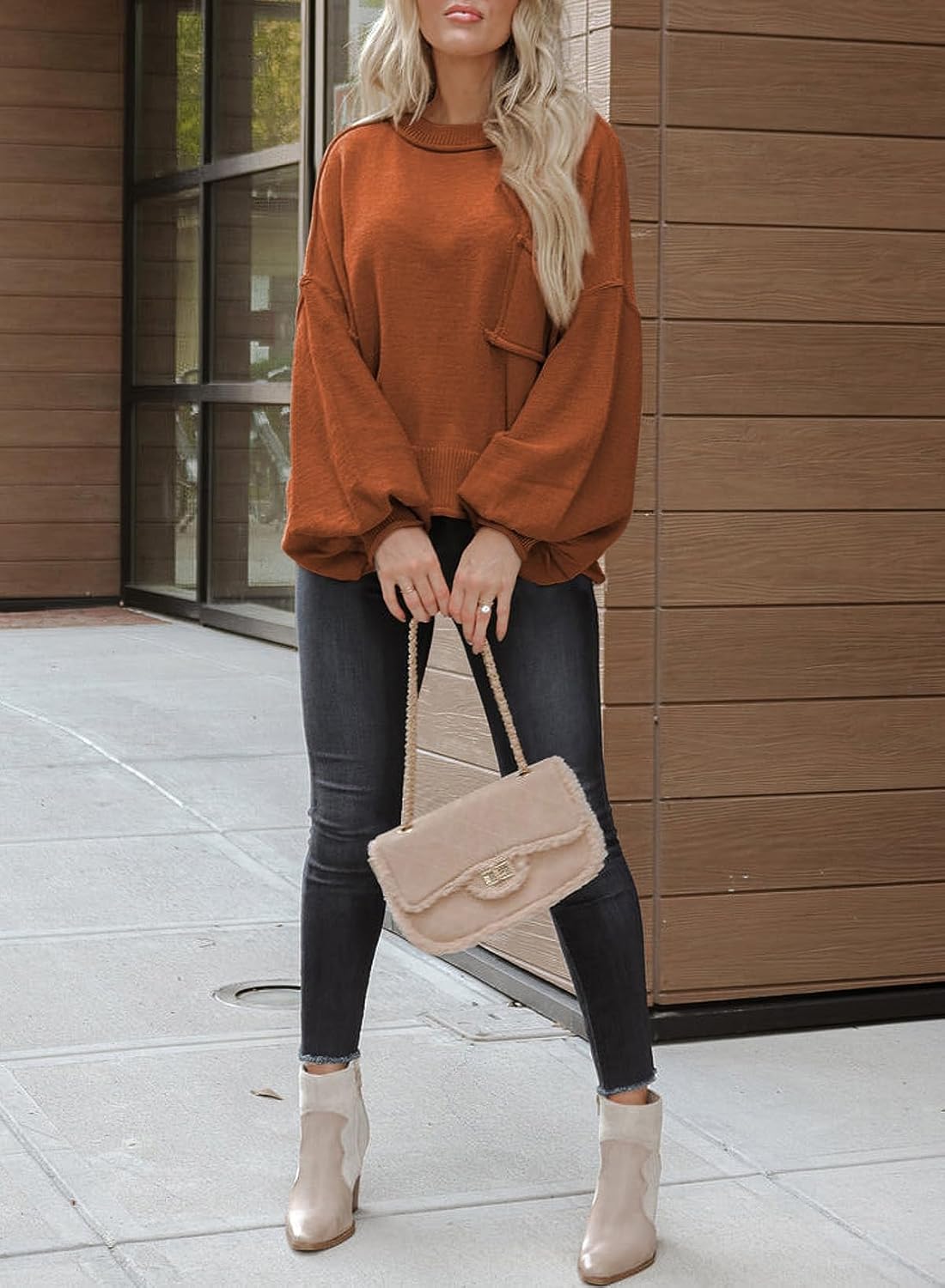 ランタンプルオーバーセーター