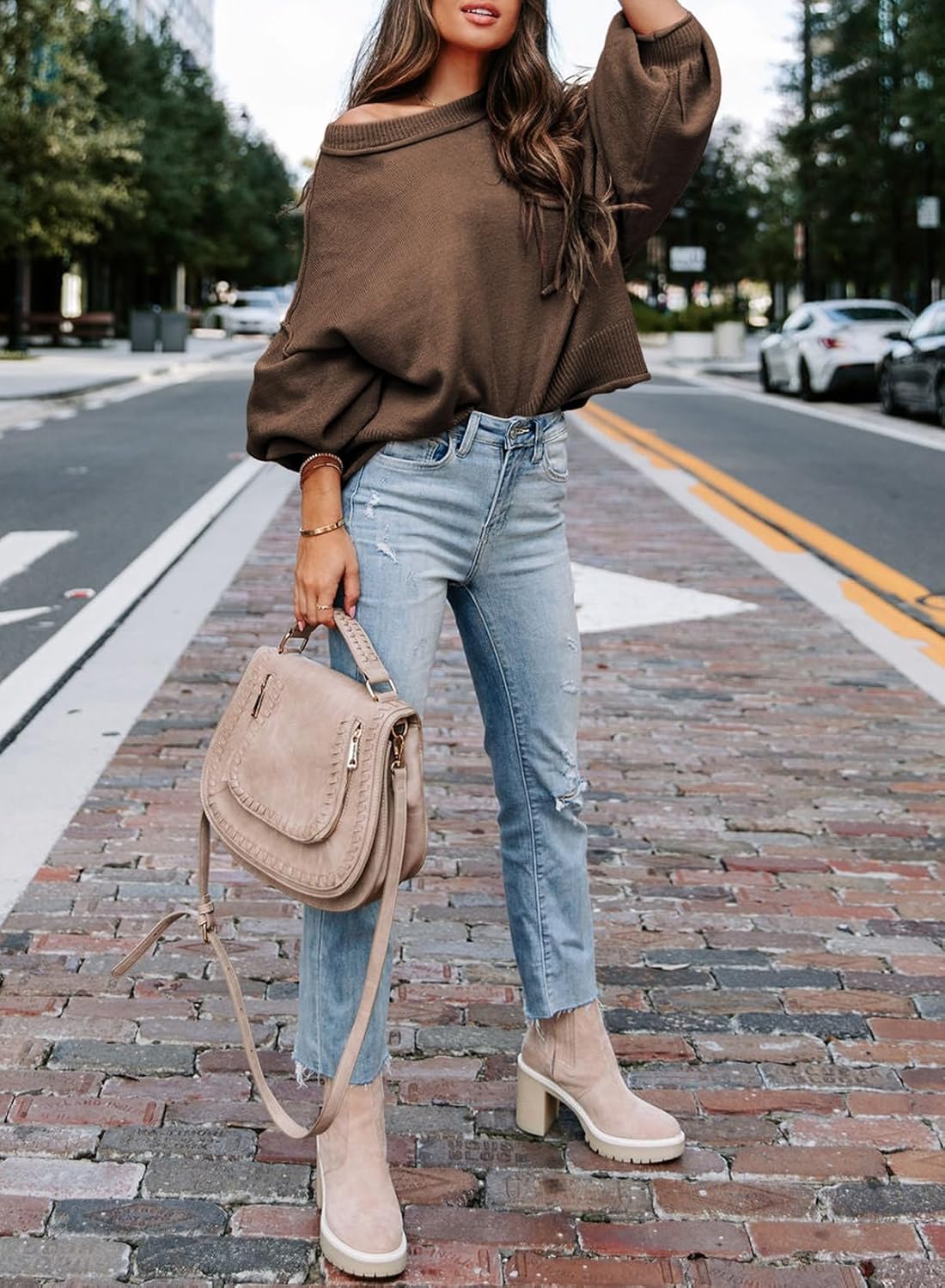 ランタンプルオーバーセーター