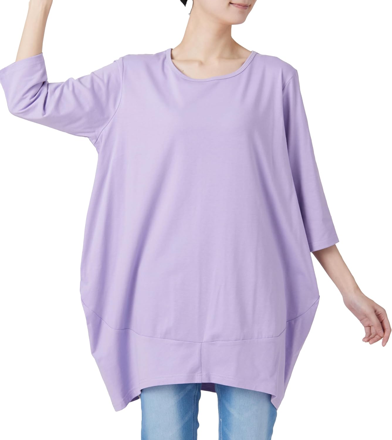 コクーンチュニックドレス