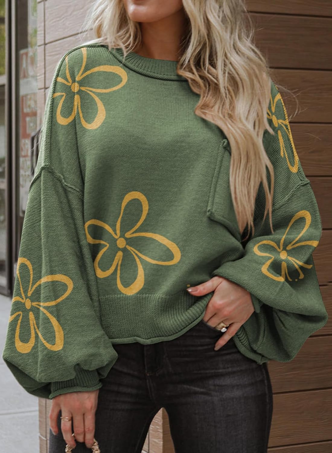 ランタンプルオーバーセーター