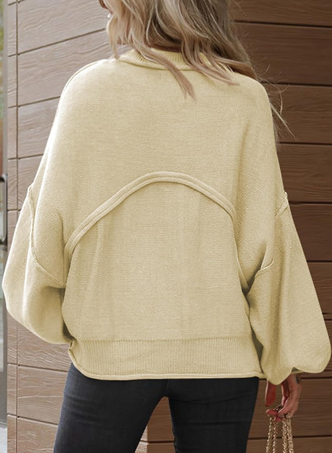 ランタンプルオーバーセーター