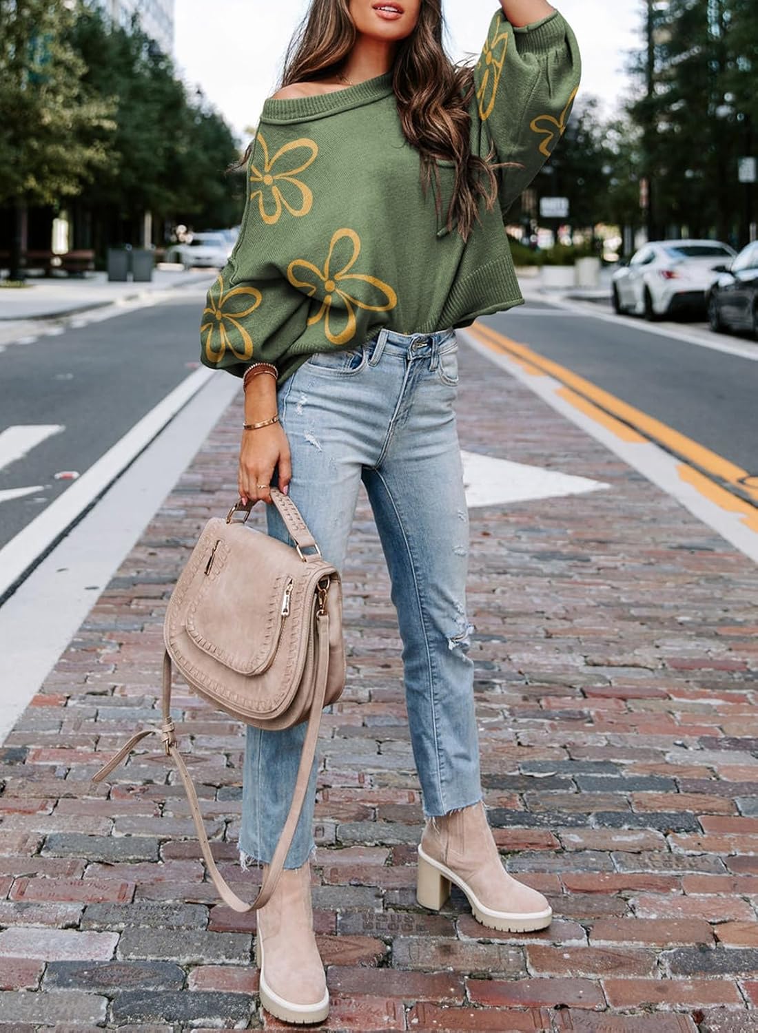 ランタンプルオーバーセーター