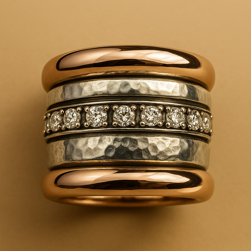 Vintage Layered Thick Ring