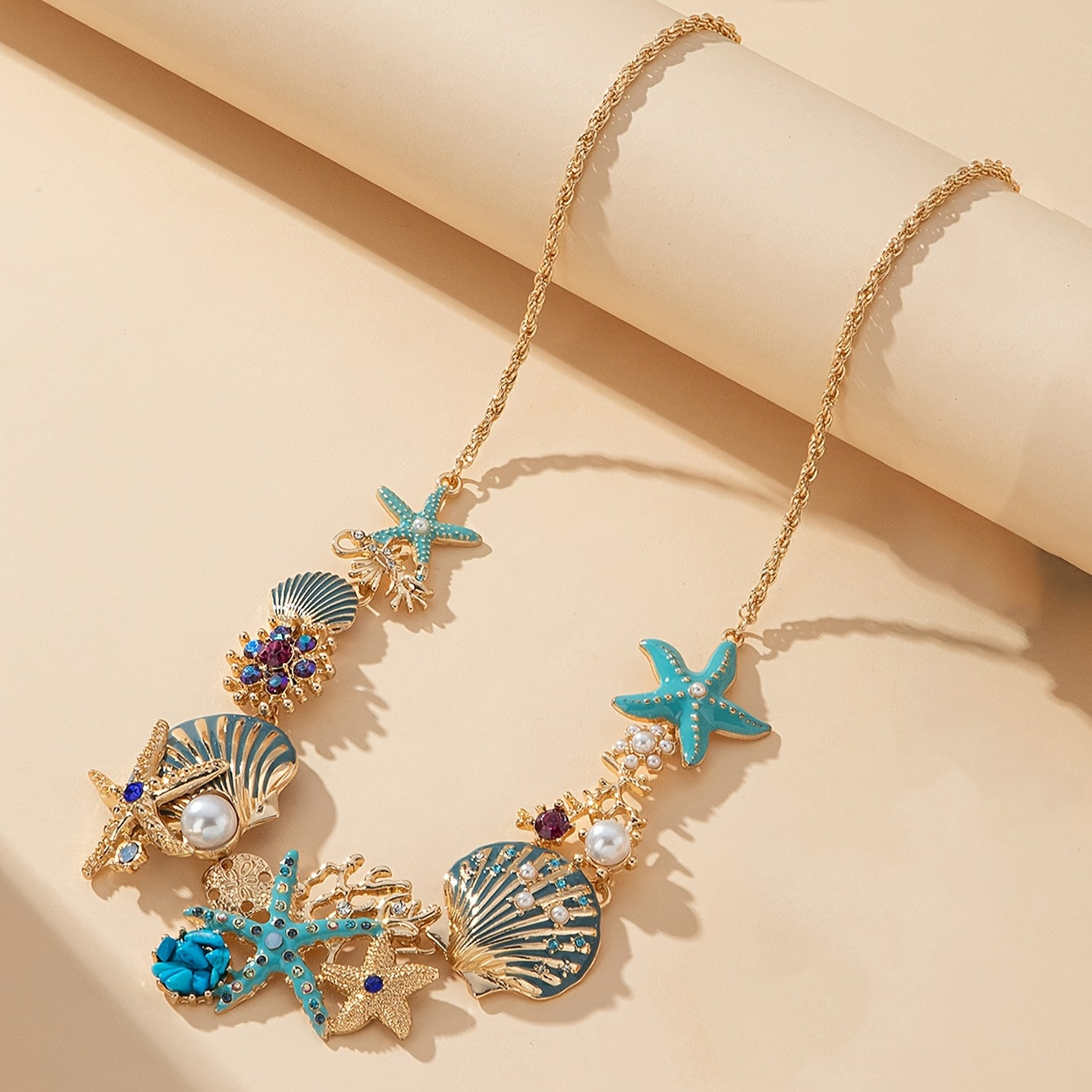 OceanGem Brooch - Radiant Nautical Elegance