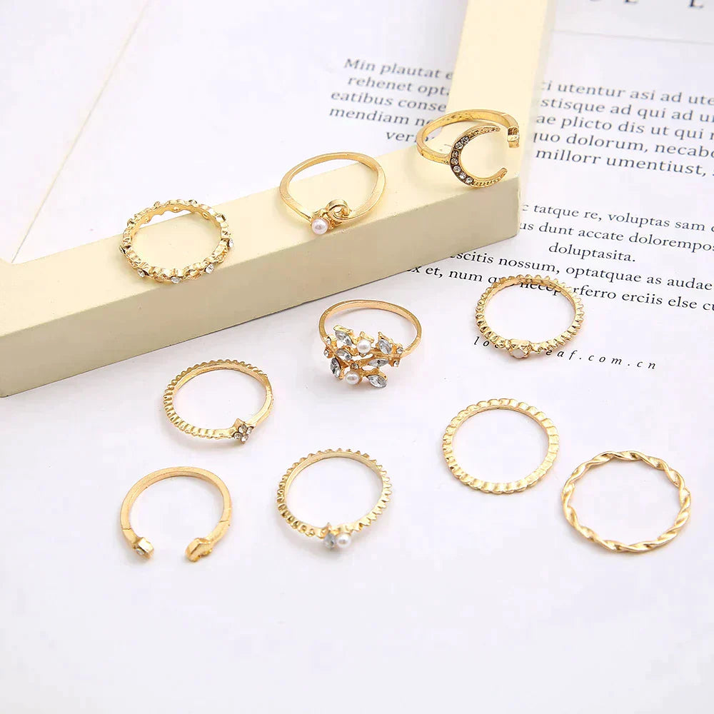 10 Pairs Bohemian Rings