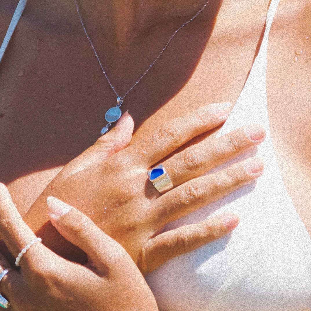 ハンドメイド シーグラス バンド