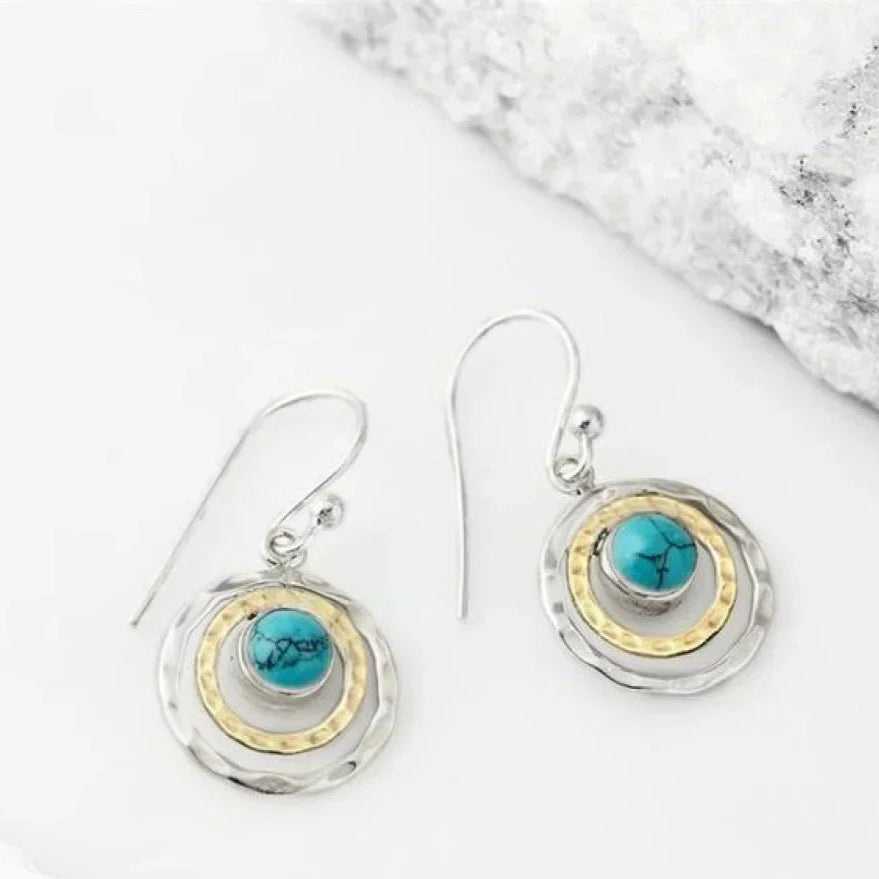 ボヘミアンターコイズピアス