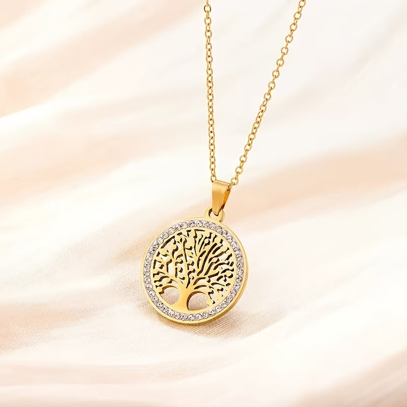 ミニマリスト ツリーペンダントネックレス