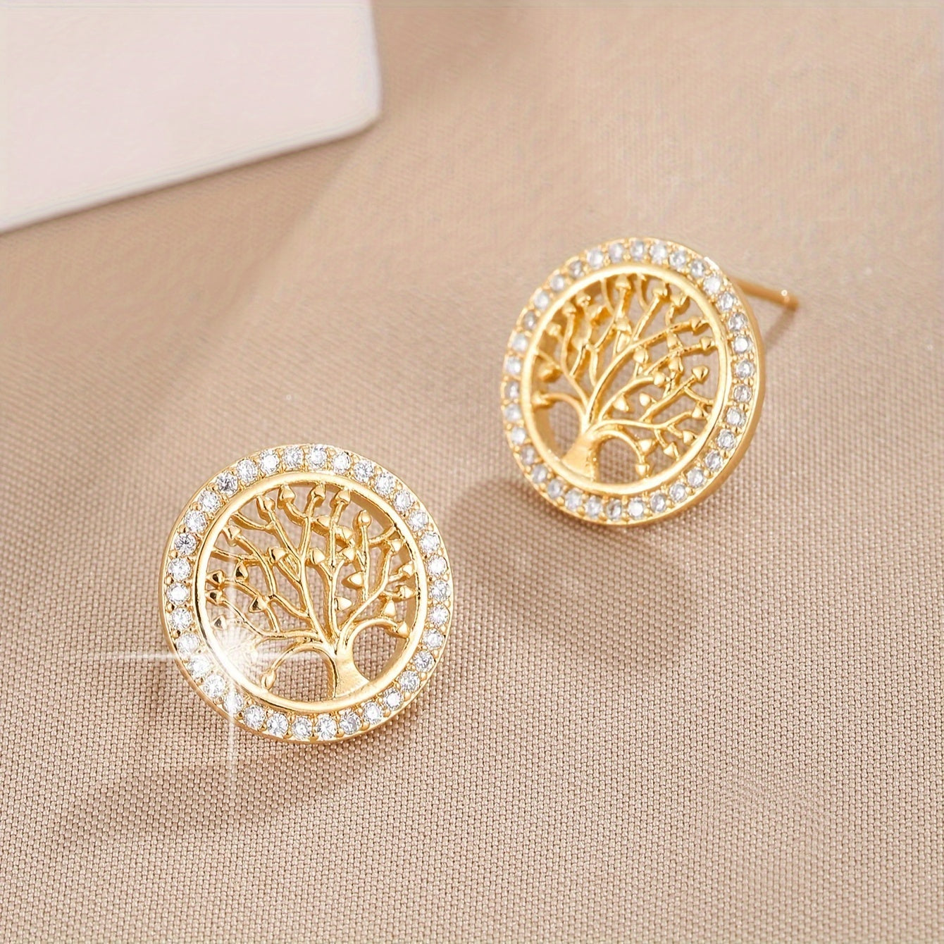 ミニマリスト生命の樹ピアス