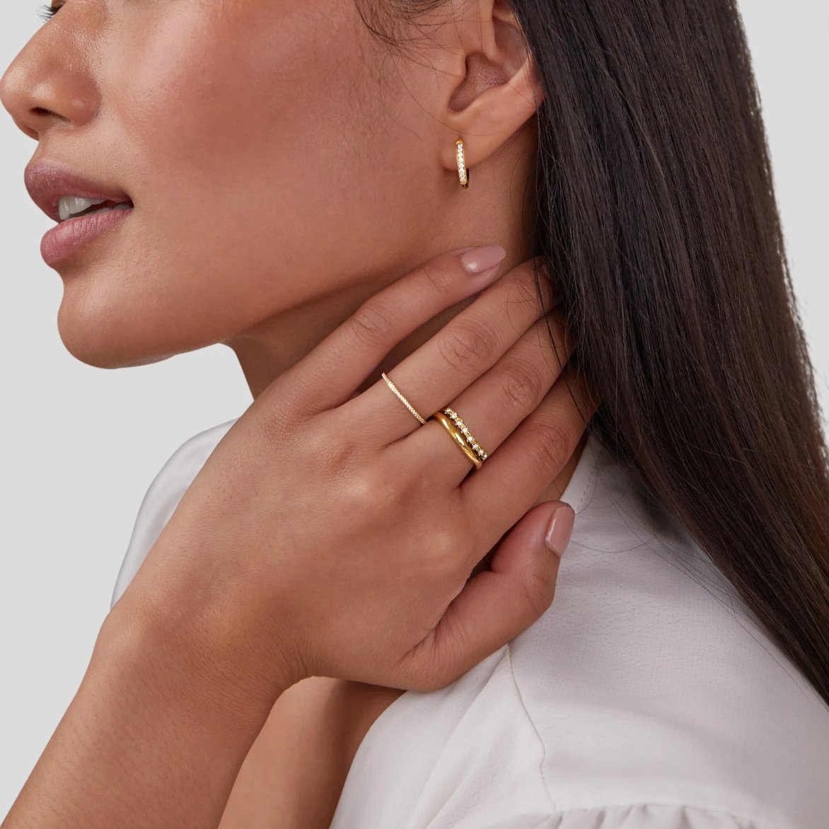 18Kクリスタルリング