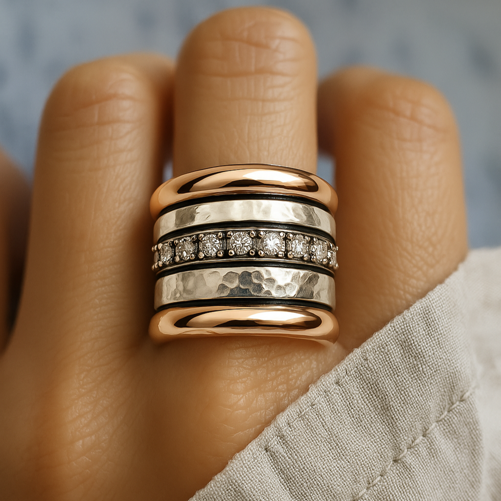 Vintage Layered Thick Ring