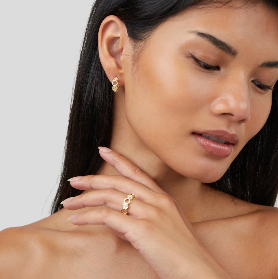 Hexara｜クリスタルコームリング