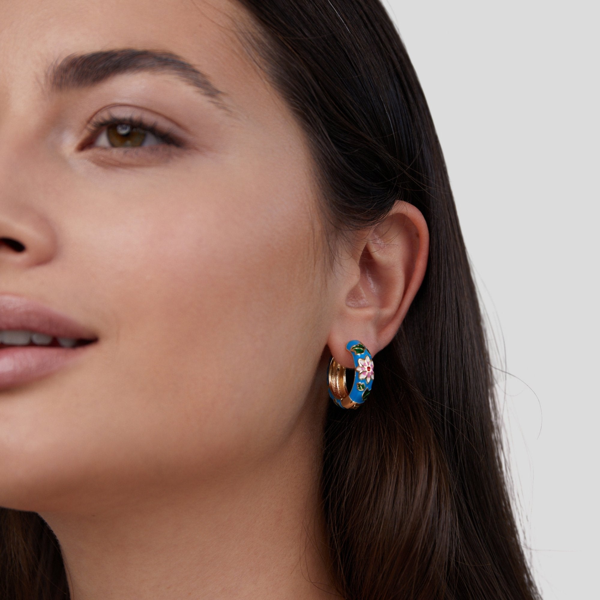 ゴールデンフープブルームピアス