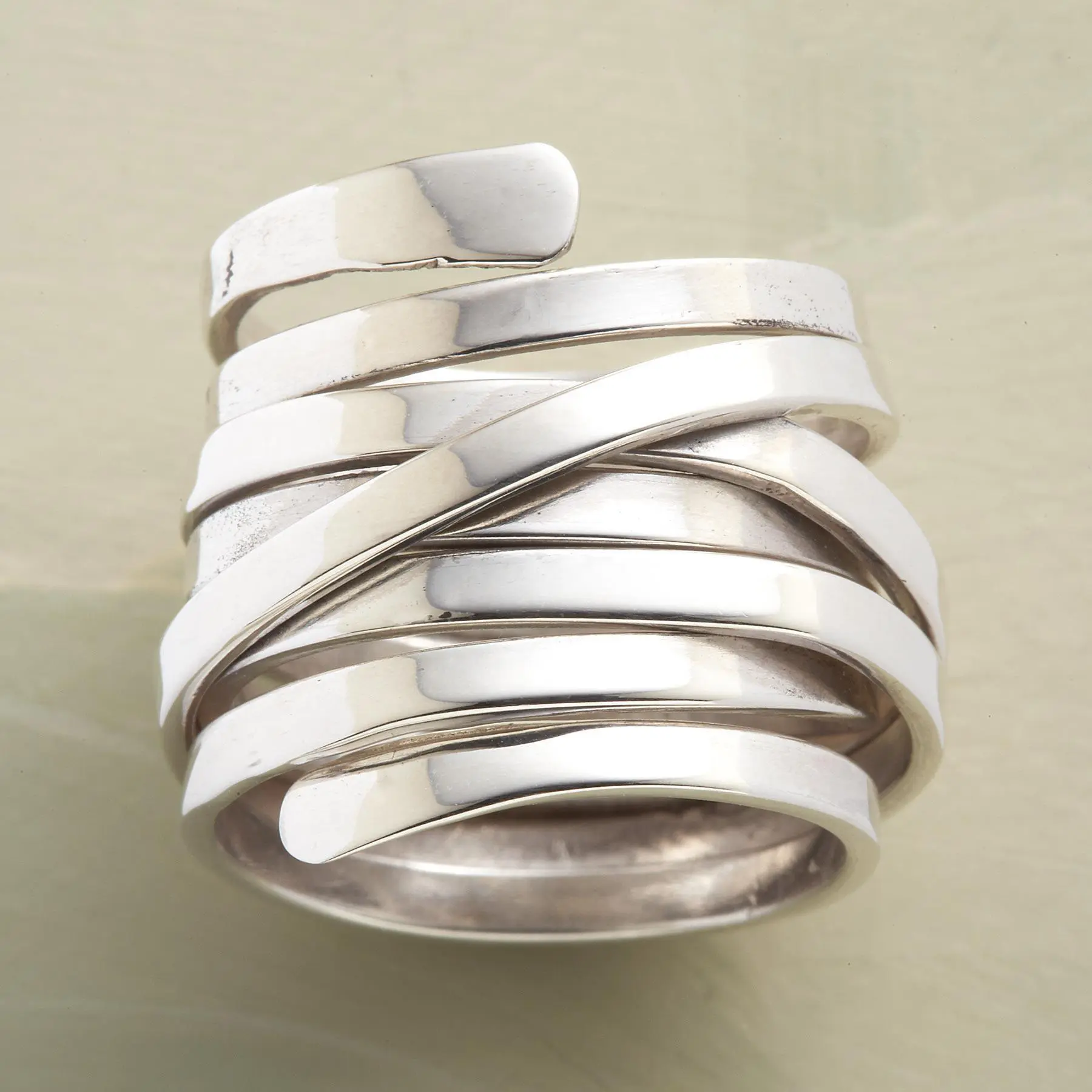 Vintage Layered Silver Ring