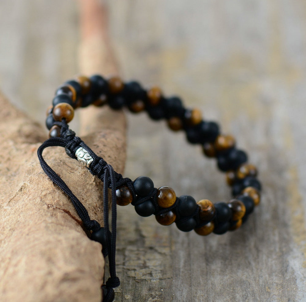 Zarina | Tiger Eye & Black Onyx Bracelet