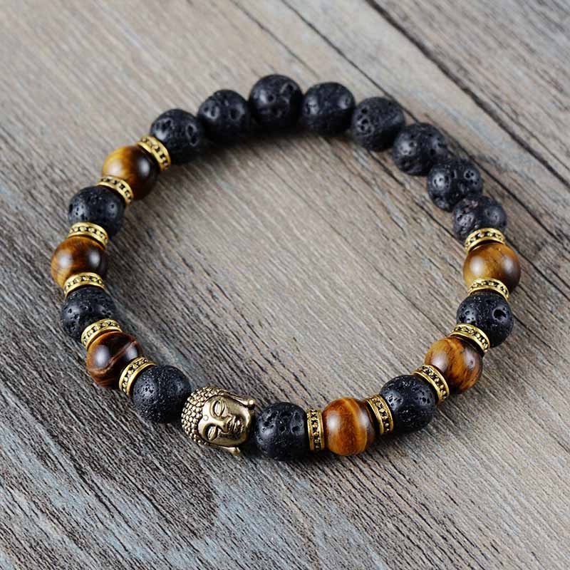 Amina | Tiger Eye Buddha Bracelet