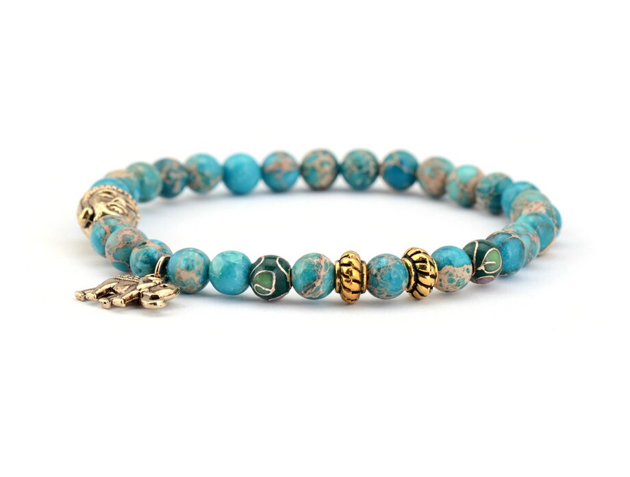 Zara | Elephant & Buddha Charm Bracelet