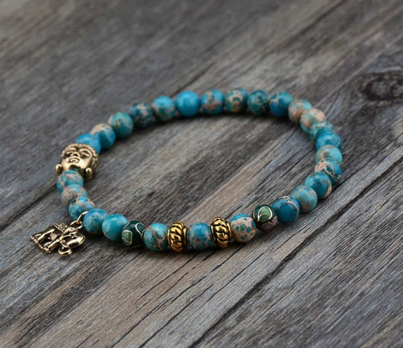 Zara | Elephant & Buddha Charm Bracelet