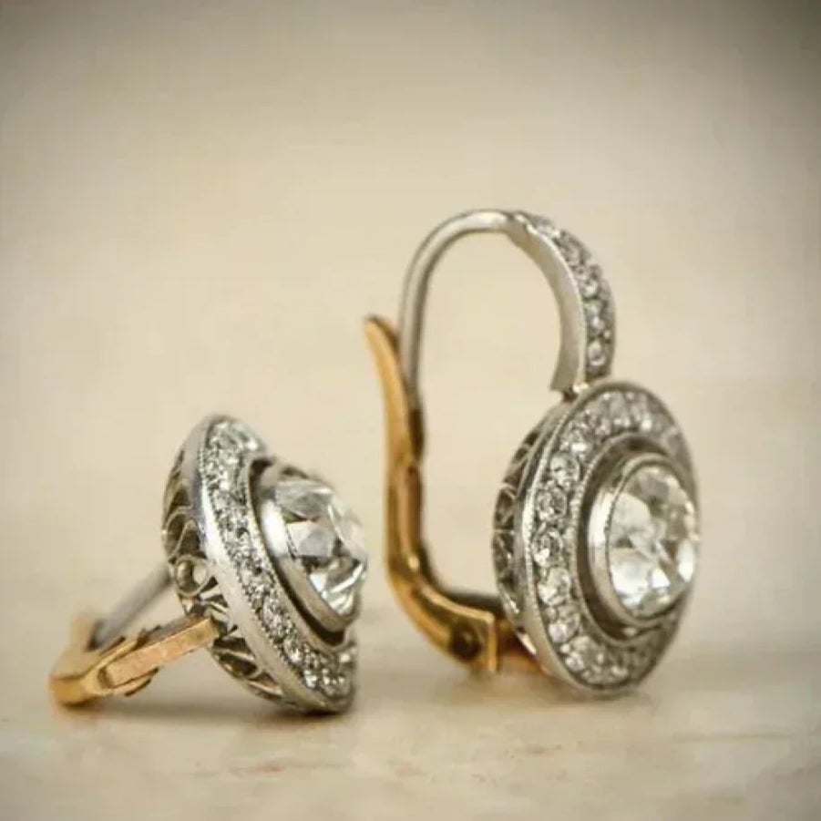 ヴィンテージ シルバー ジルコニア ピアス